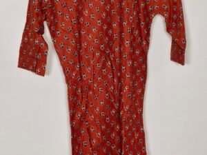 Floral cotton Kurti bric red