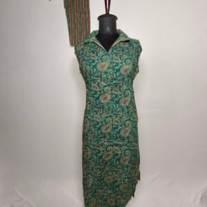 Dark green mango designed coord set