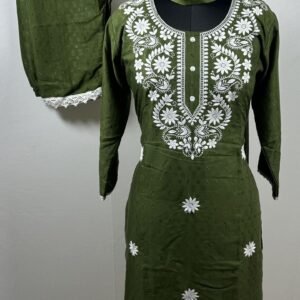 Lucknowi Embroidered chikankari salwar suit