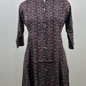 Black floral designed kurthi