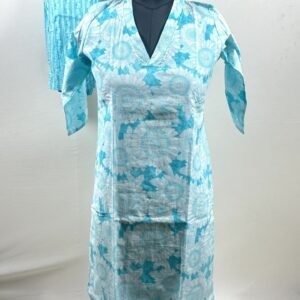 Sky blue floral coord set