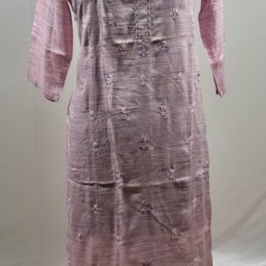 Light weight soft cotton kurthi with floral small sequin work