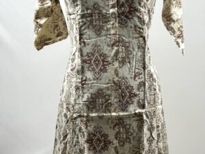 Paisley pattern on biege straight long kurthi