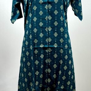 Dark teal long kurthi