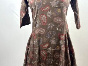 Light brown collared kurthi