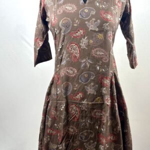 Light brown collared kurthi