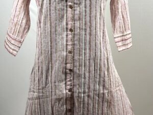 Rose stripped cotton kurthi