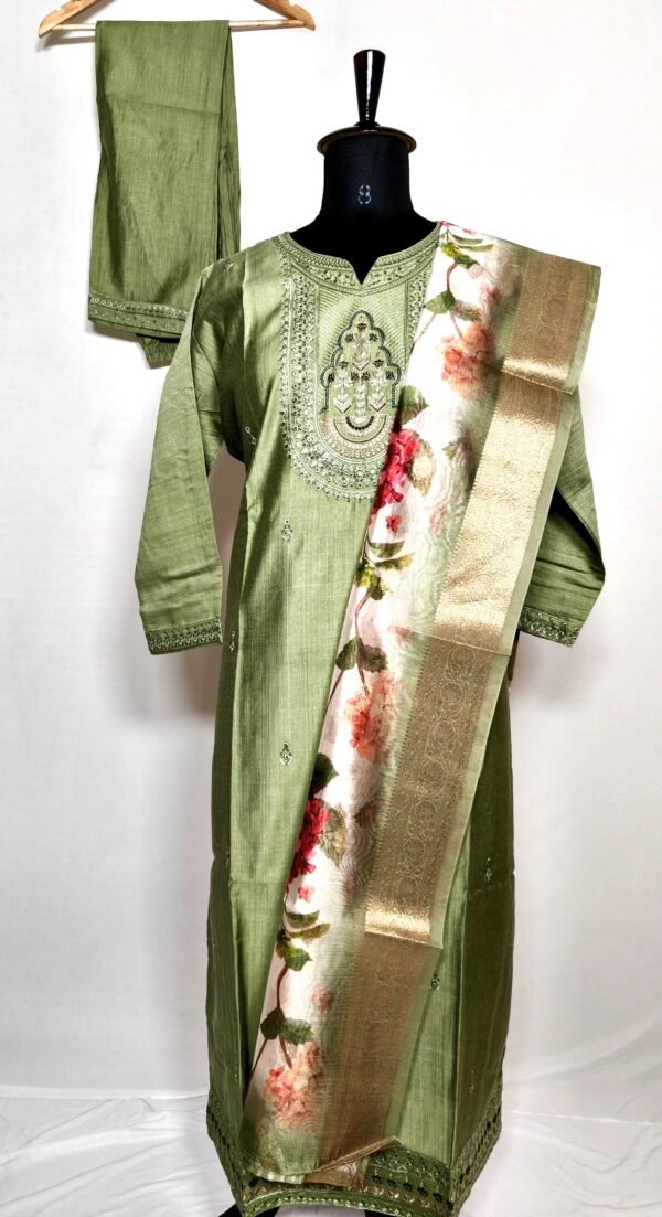 Light green Churidar set