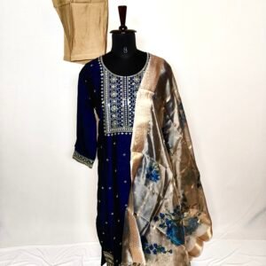 Royal blue churidar set