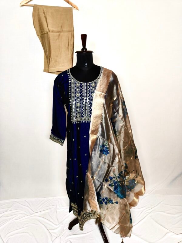 Royal blue churidar set