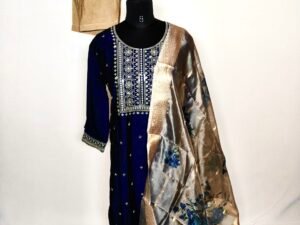 Royal blue churidar set