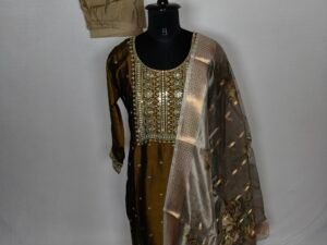 Mustard yellow traditional churidar