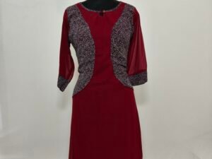 Maroon with overcoat like designed